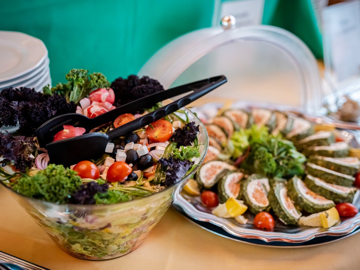 Salad with vegetables on a plate